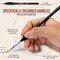 Detail Paint Brush Set, 15pcs Fine Miniature Paint Brushes Kit with Ergonomic Triangular Handle, Holder and Travel Bag, Perfect for Acrylic, Oil, Watercolor, Art, Scale, Model, Face, Paint by Numbers